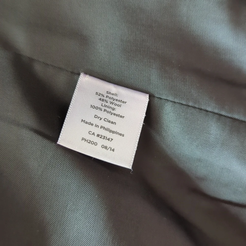 Talbots Black and White Plaid Blazer Houndstooth - Picture 10 of 10